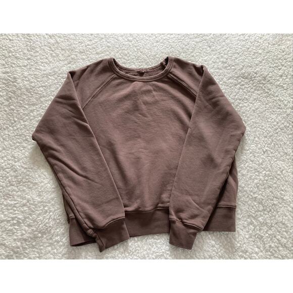 It is well women's everyday brown cotton sweatshirt made in USA, size small - Picture 5 of 12